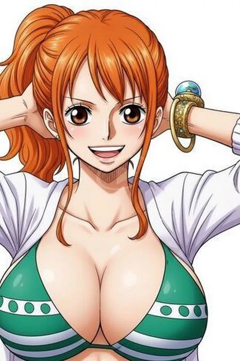 Gái anime quyến rũ tạo dáng tinh tế