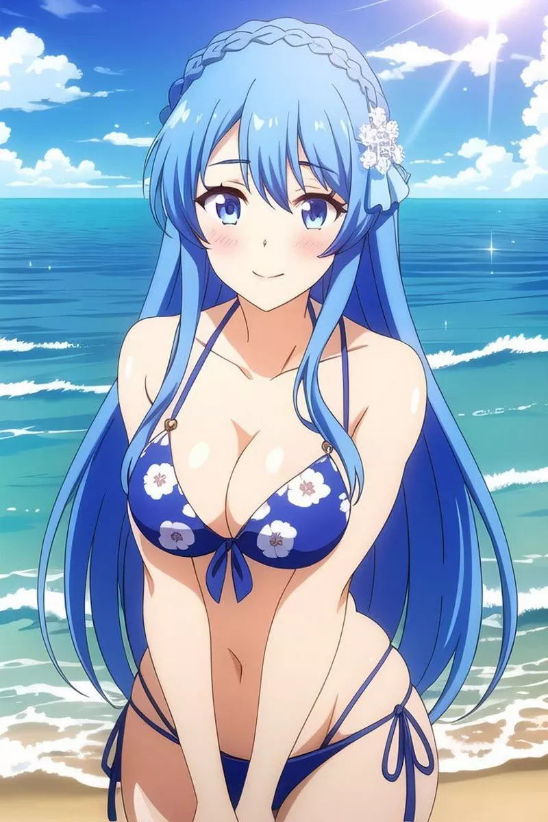 Gái anime sexy ánh sáng nghệ thuật mềm mại