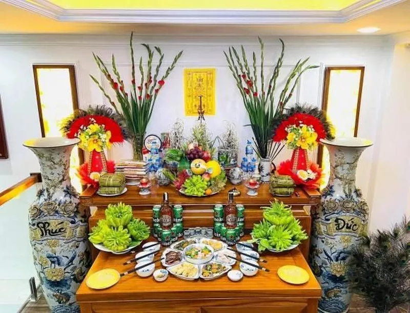 Ý tưởng trang trí bàn thờ ngày Tết hiện đại và tinh tế
