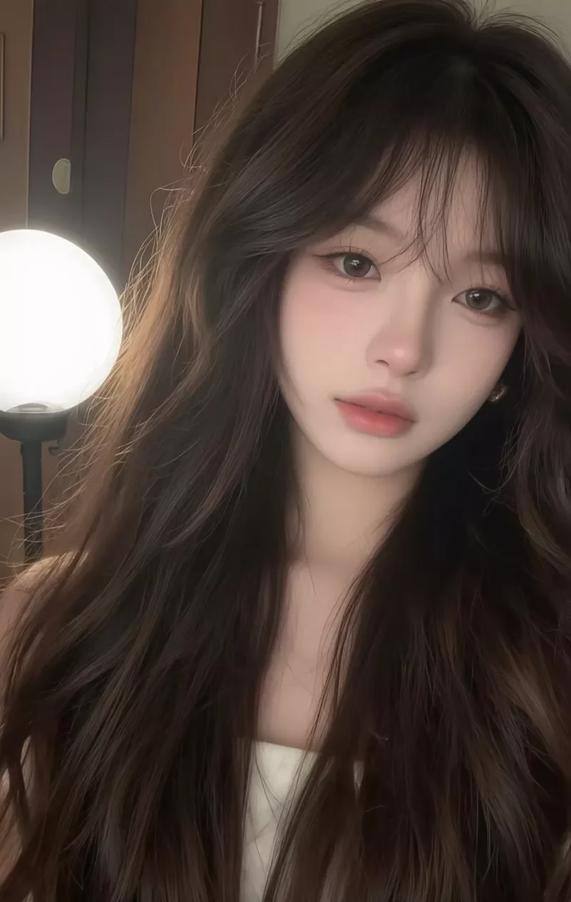 Gái xinh TikTok nổi bật với mái tóc dài suôn mượt